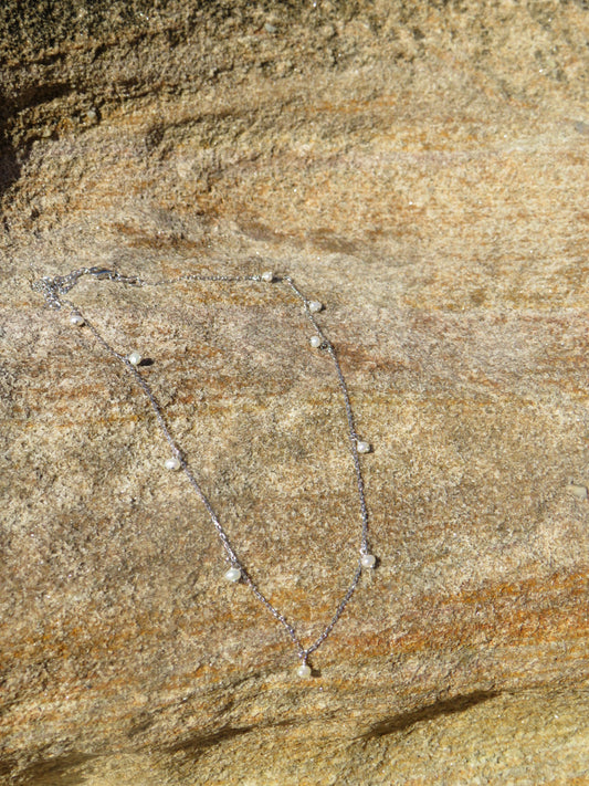 Evie Pearl Necklace - Sterling Silver