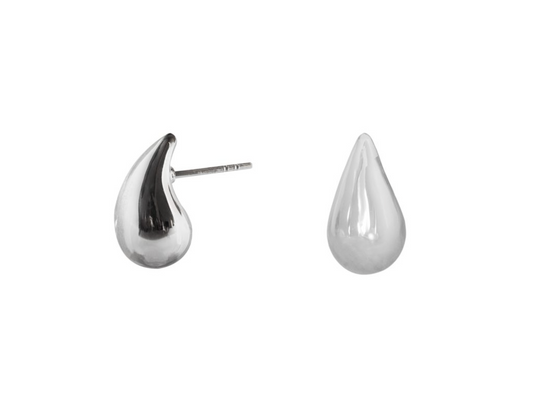 Isabella Drop Stud Earrings - Sterling Silver