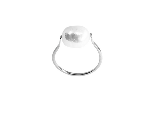 Madeleine Pearl Ring - Sterling Silver